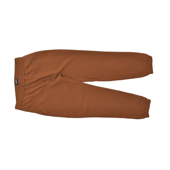 EXPRESS Regular Size S Brown Ankle High Rise Joggers Pants Drawstring Polyester - Picture 1 of 8